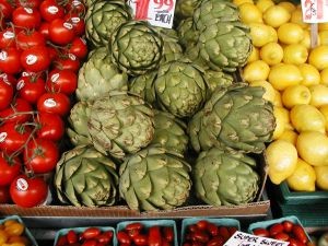 Produce Rainbow Red Green Yellow FreeImages.com 4-16-15